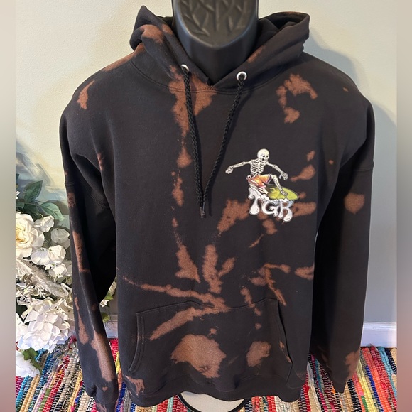 Grateful Dead Tie Dye Hooded Sweatshirt Concert Tour Band Peter Forsythe XXL - Picture 2 of 9